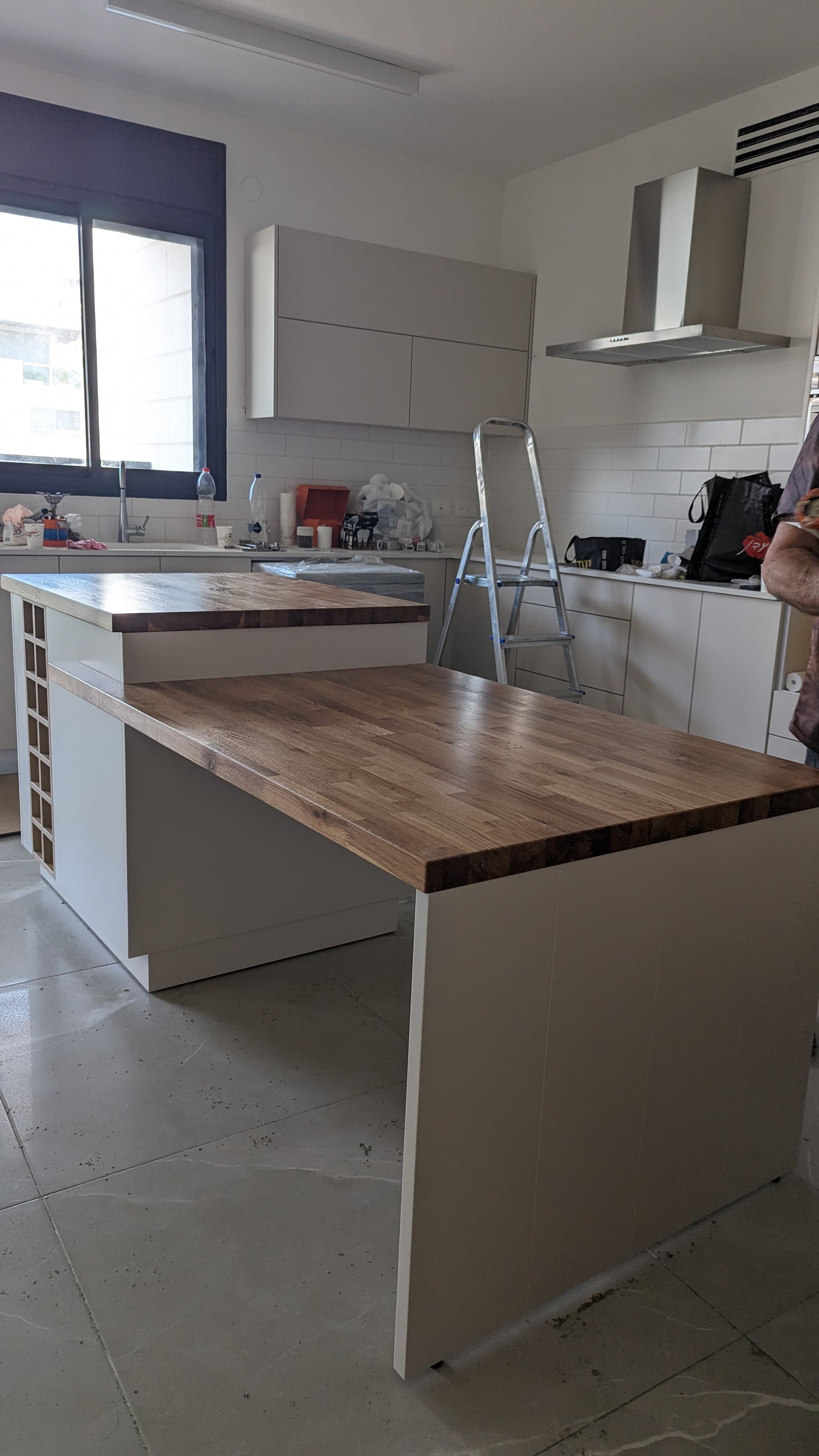 kitchen installation wood countertop construction