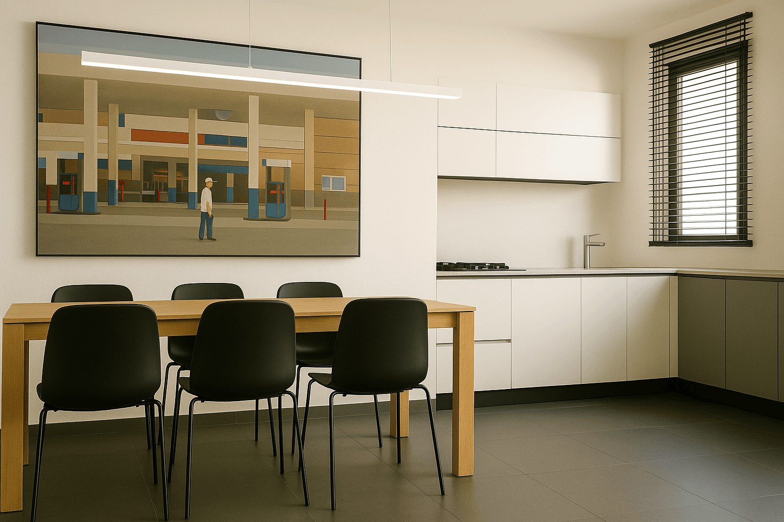 open plan dining kitchen modern design