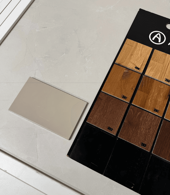 wood material samples selection