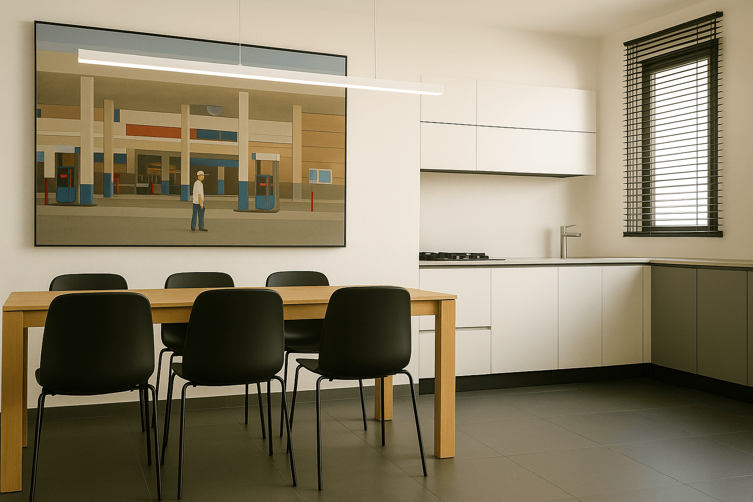 open plan dining kitchen modern design
